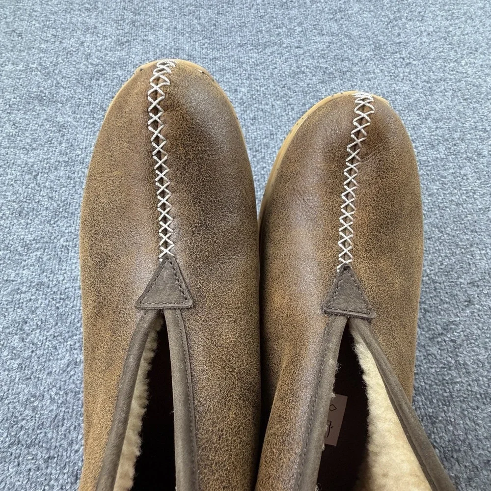 Danner Pilgrim Moc Chestnut‎ Boots 11.5 Shearling Lined Leather NWOT